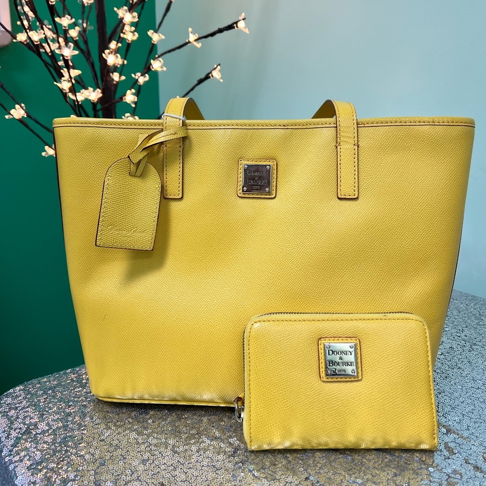 Yellow Dooney & Bourne Tote